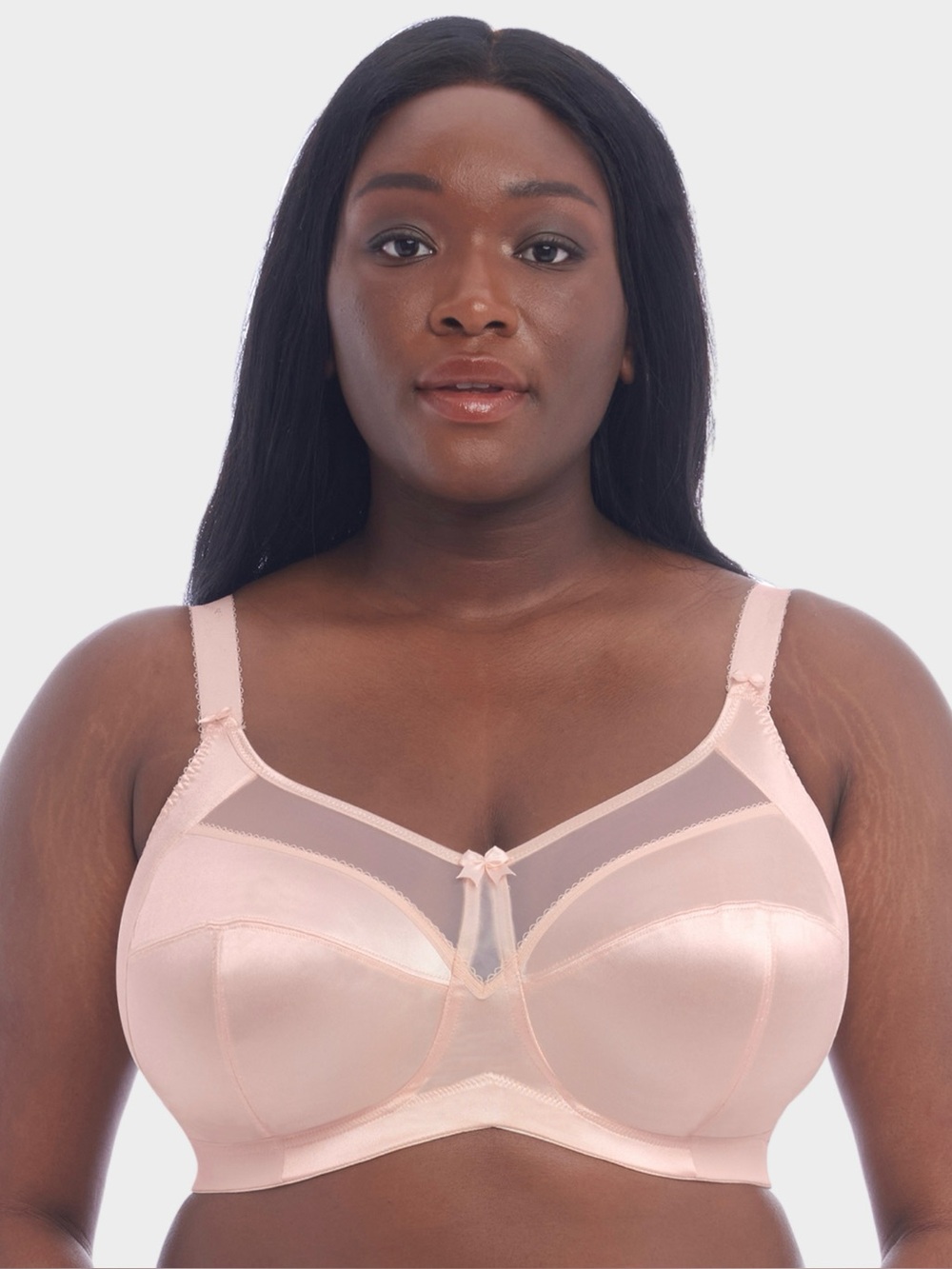 Goddess Keira Banded Soft Cup Bra NWT Pearl Blush GD6093 Size 46C Wire-Free Pink